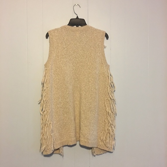 H&M fringed open sweater vest - Picture 7 of 7